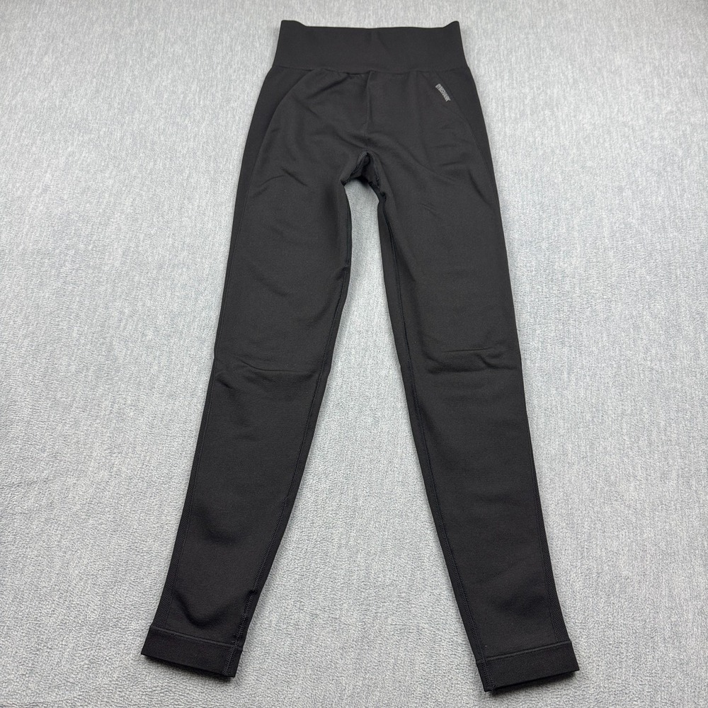 Gymshark Leggings Women Small Black Flex High Waisted Active Workout Gym Lifting
